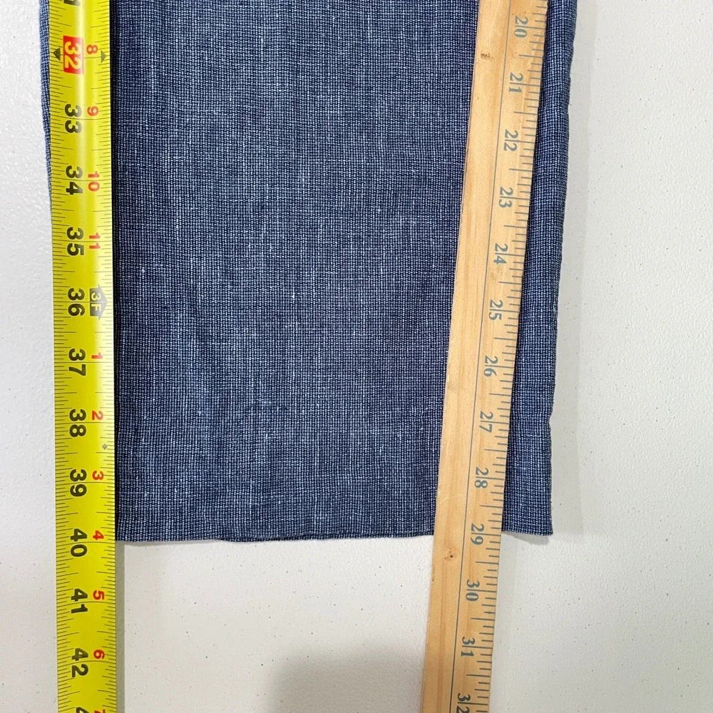 Banana Republic Blue Linen Blend‎ Pants Trousers Mens 35x30 Coastal Minimalist